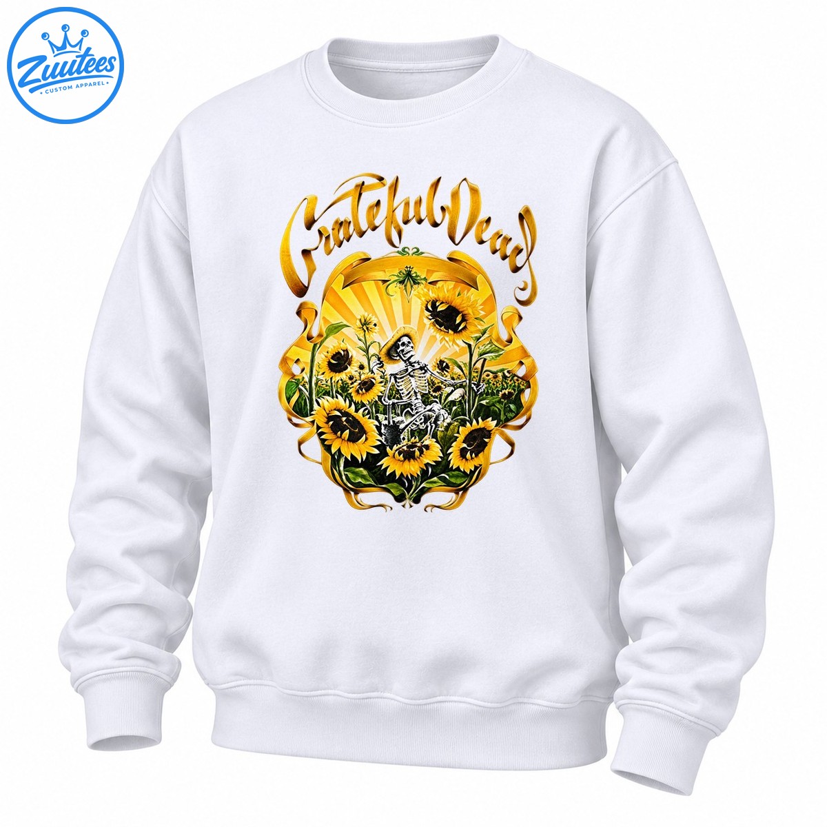 Grateful Dead Sun Flower Dates Schedule Vintage Sweatshirt