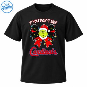 Grumpy green Christmas character in a Santa hat with a red bow, colorful lights, and bold holiday baseball lettering.