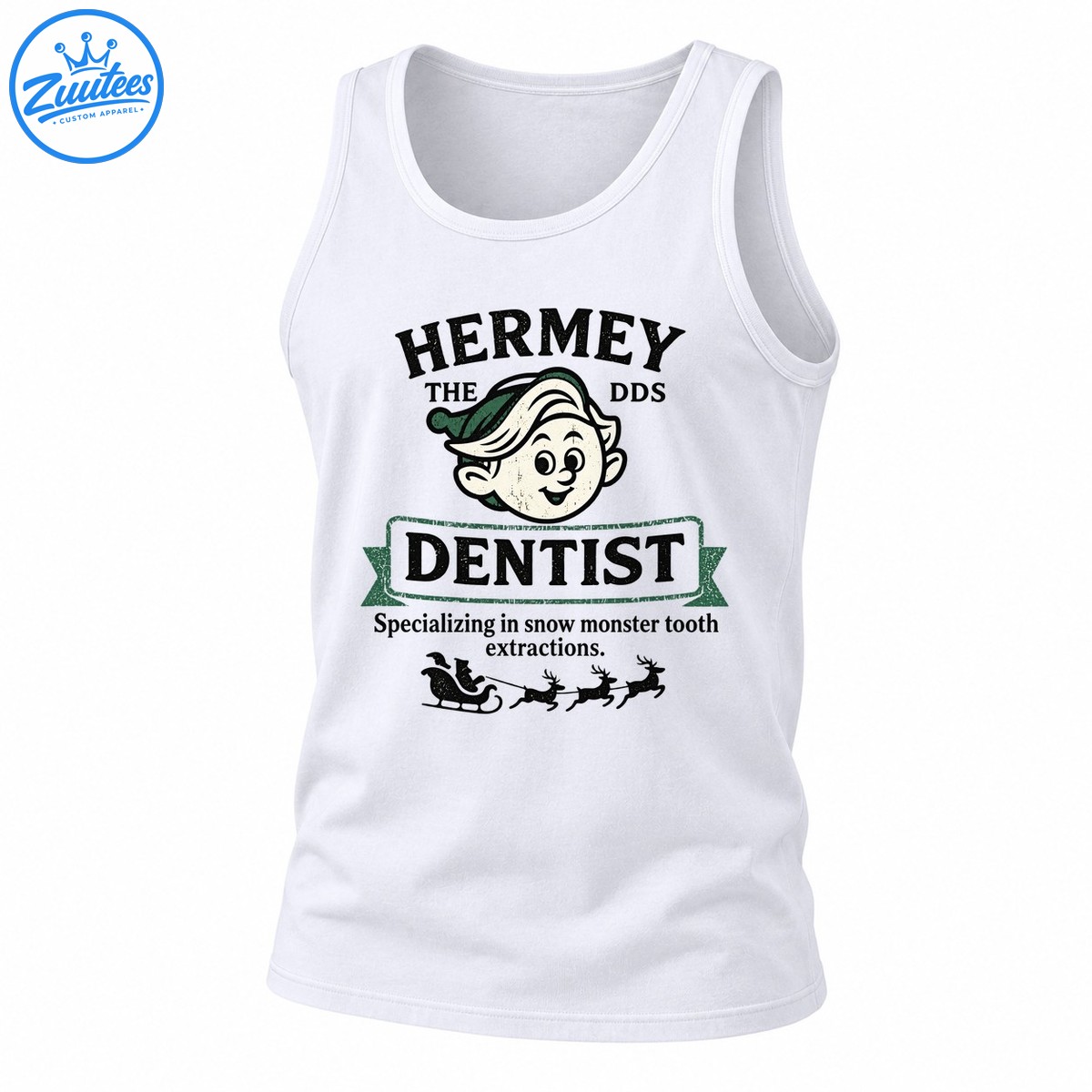 Hermey The Dds Dentist Specializing In Snow Monster Tooth Extractions Tank Top