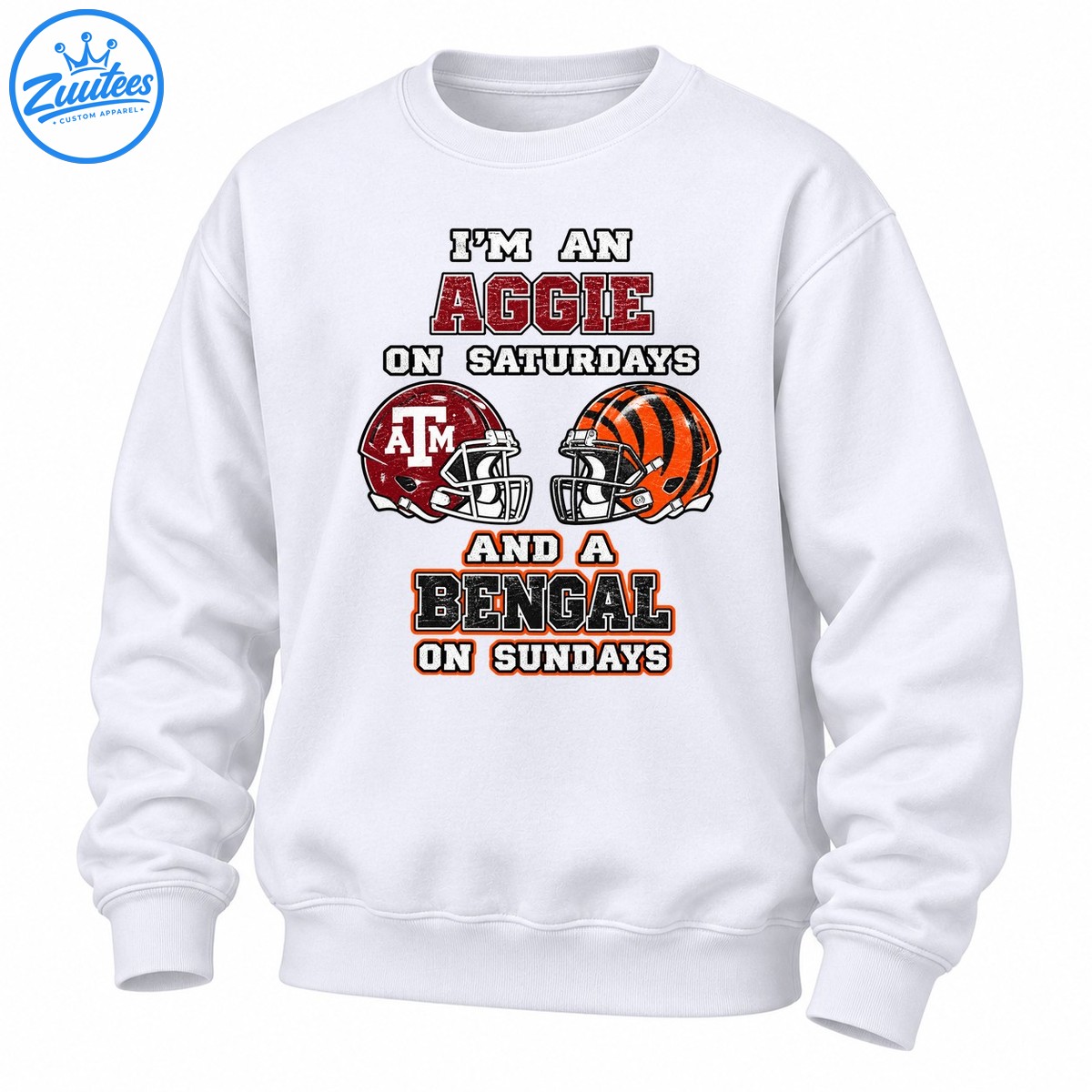 I'm an Aggie on Saturdays and a Bengal on Sundays Sweatshirt