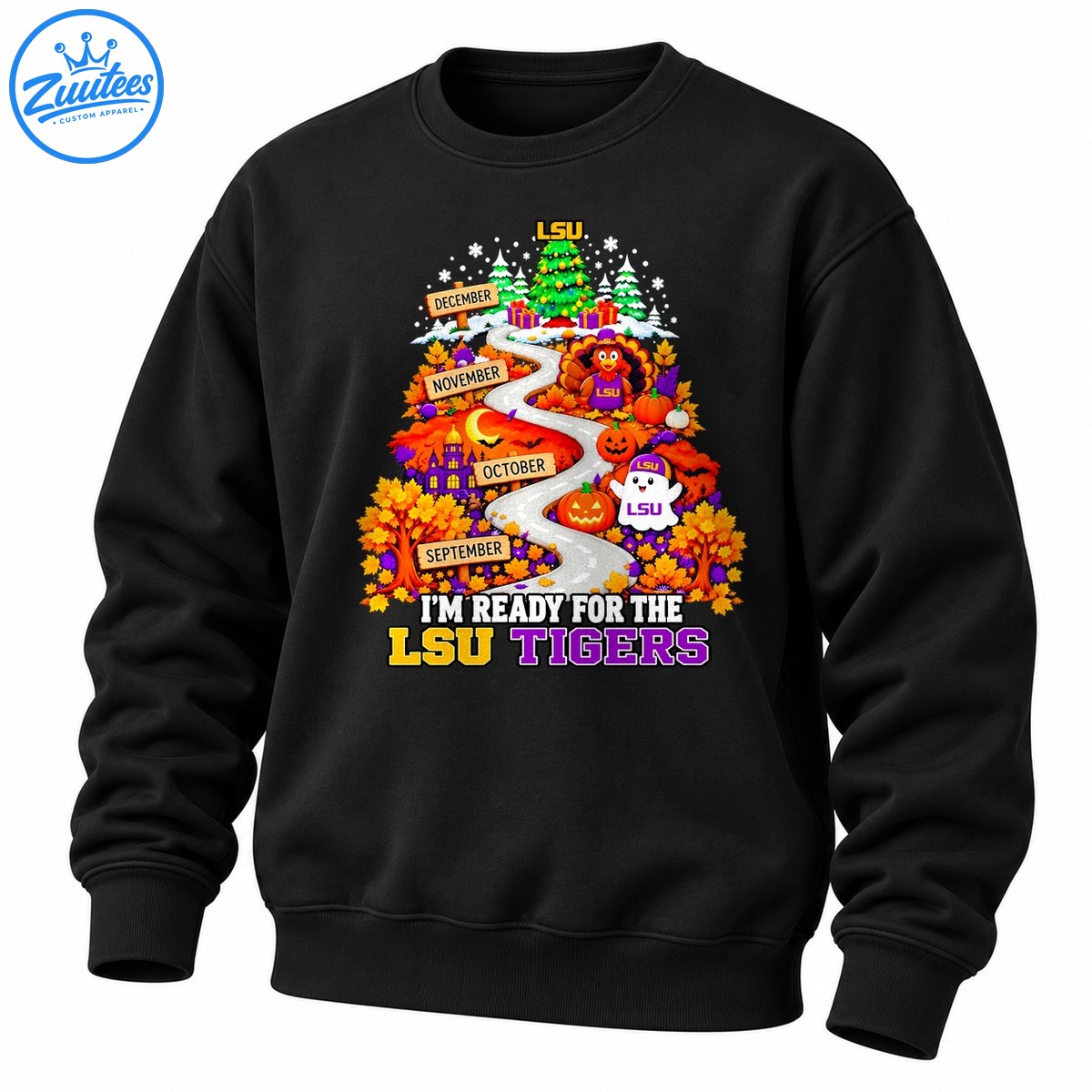 I'm Ready for the LSU Tigers Fall Road to Christmas Sweatshirt