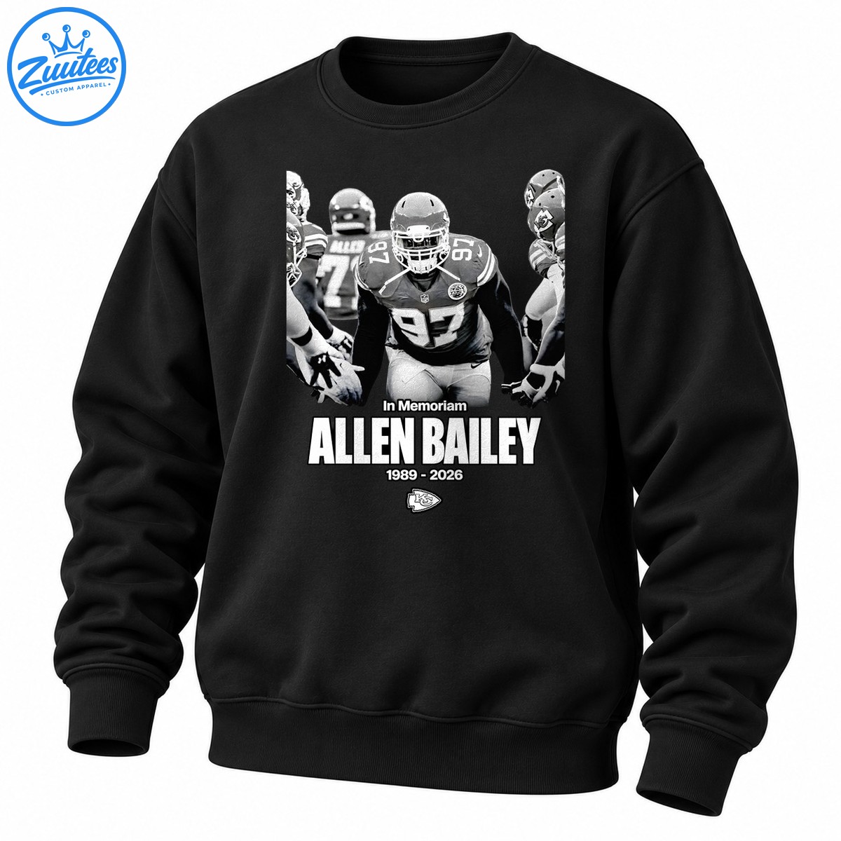 In Memoriam Allen Bailey 1989-2026 Kansas City Chiefs Legend Sweatshirt