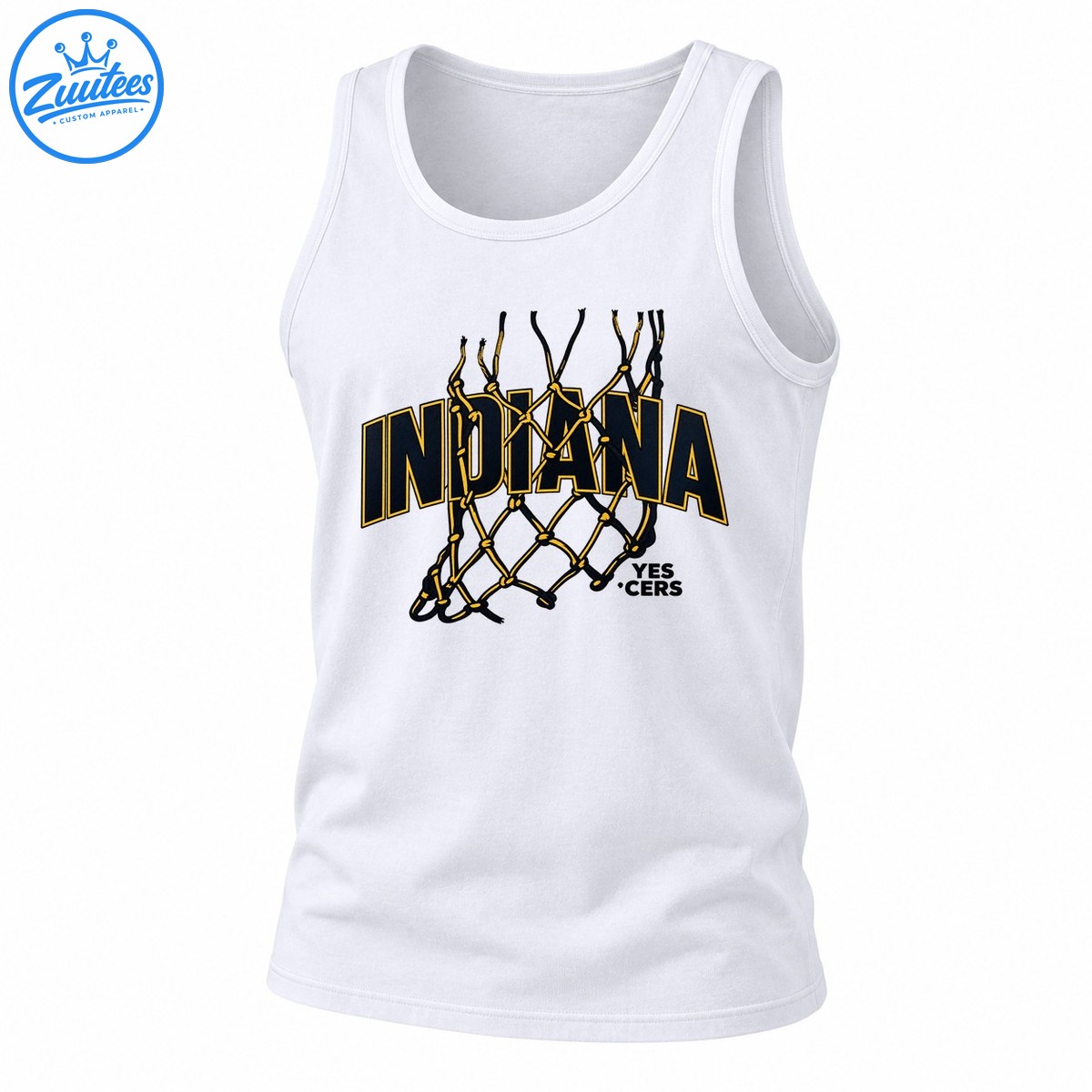 Indiana Pacers Yes Cers Opening Night Logo Tank Top