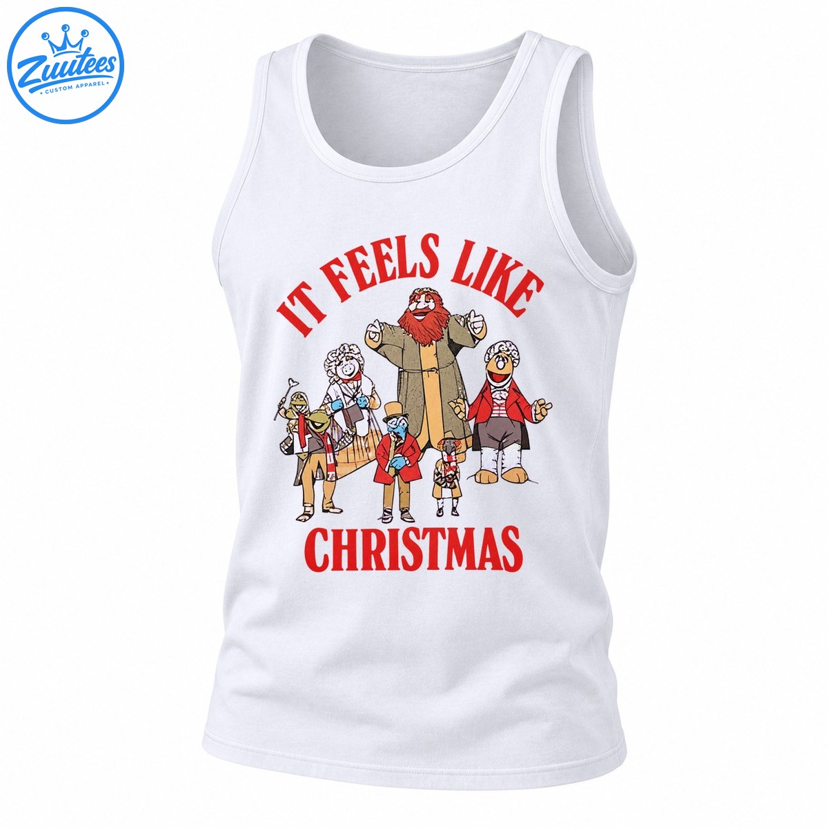 It Feels Like Christmas Vintage Holiday Carolers Tank Top