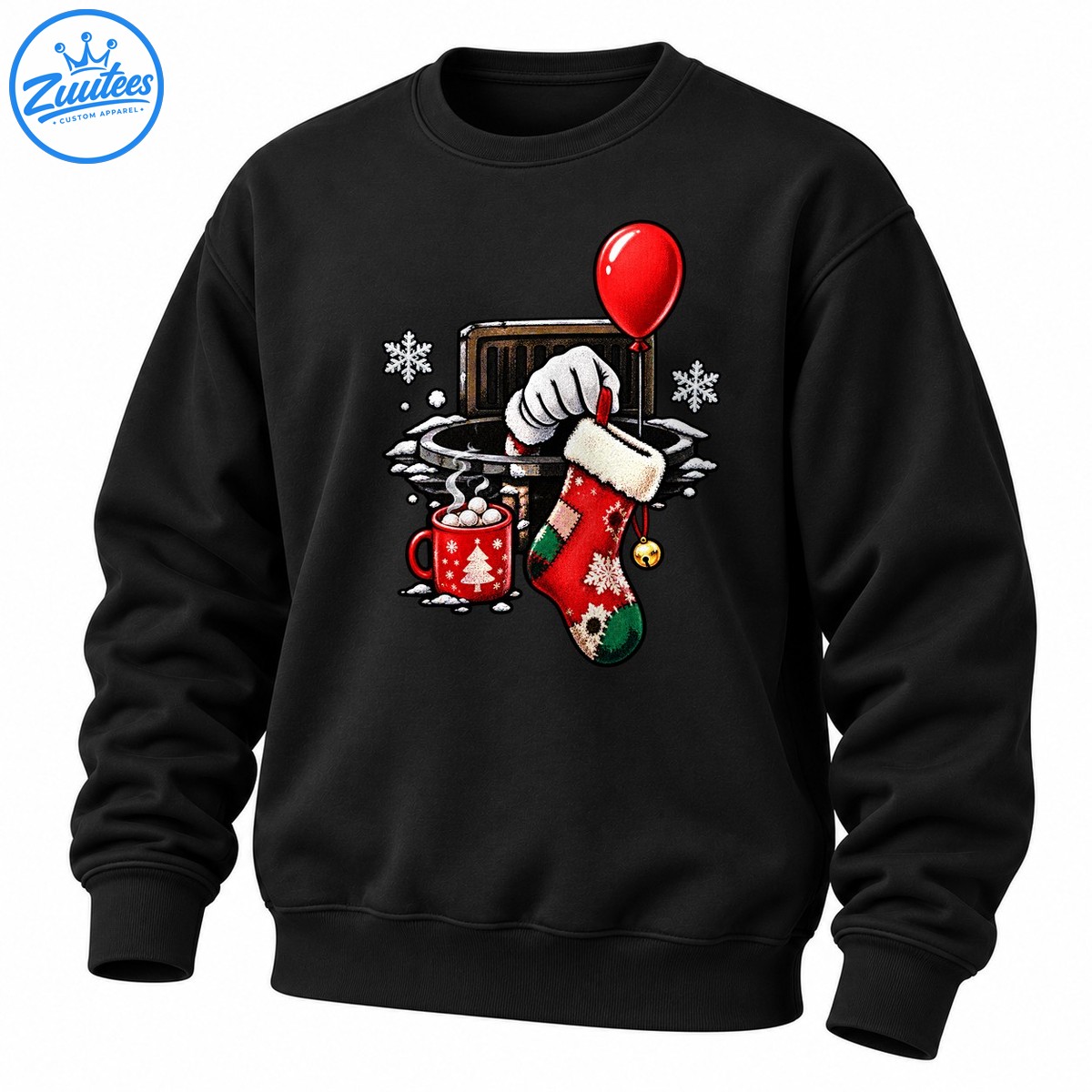 It Pennywise We All Float Down Here On Hot Cocoa Sweatshirt