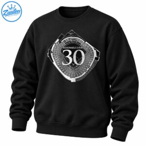 Black and white stadium blueprint graphic with REASONABLE DOUBT lettering and a large distressed number 30