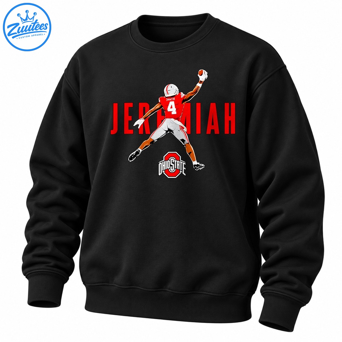 Jeremiah Smith Ohio State Buckeyes Number 4 Sweatshirt