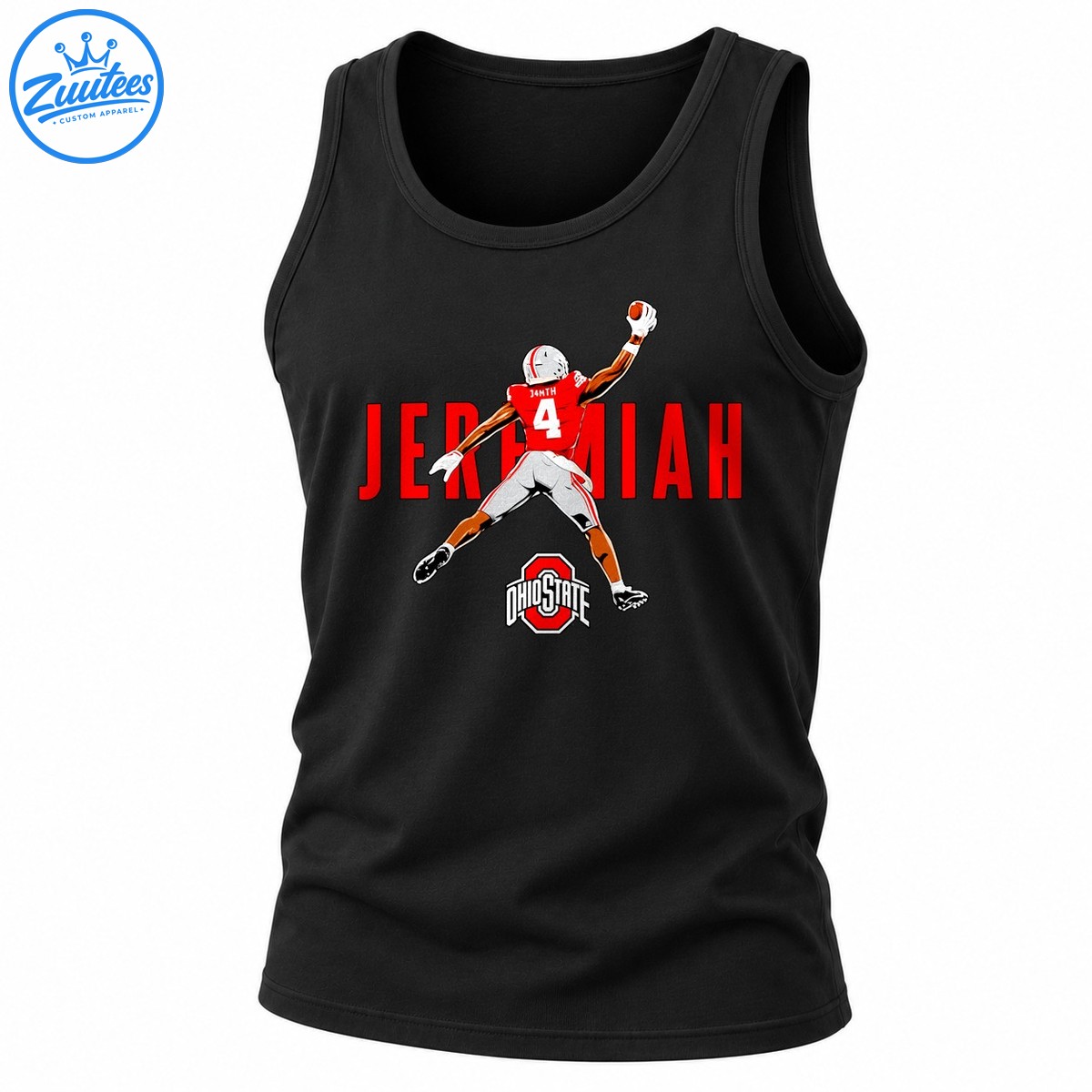 Jeremiah Smith Ohio State Buckeyes Number 4 Tank Top