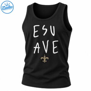 Jesus Saves graphic with distressed white lettering and a vintage gold fleur-de-lis emblem