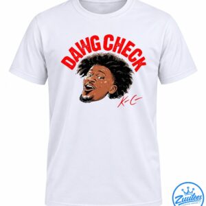 Jimmy Butler portrait graphic with red DAWG CHECK lettering and a handwritten-style K-C signature