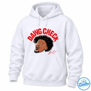 Jimmy Butler portrait graphic with red DAWG CHECK lettering and a handwritten-style K-C signature