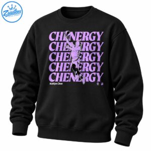 Lavender CHENERGY lettering behind an illustrated female basketball player with Kaitlyn Chen text below.