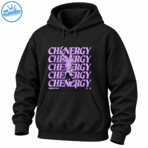 Lavender CHENERGY lettering behind an illustrated female basketball player with Kaitlyn Chen text below.