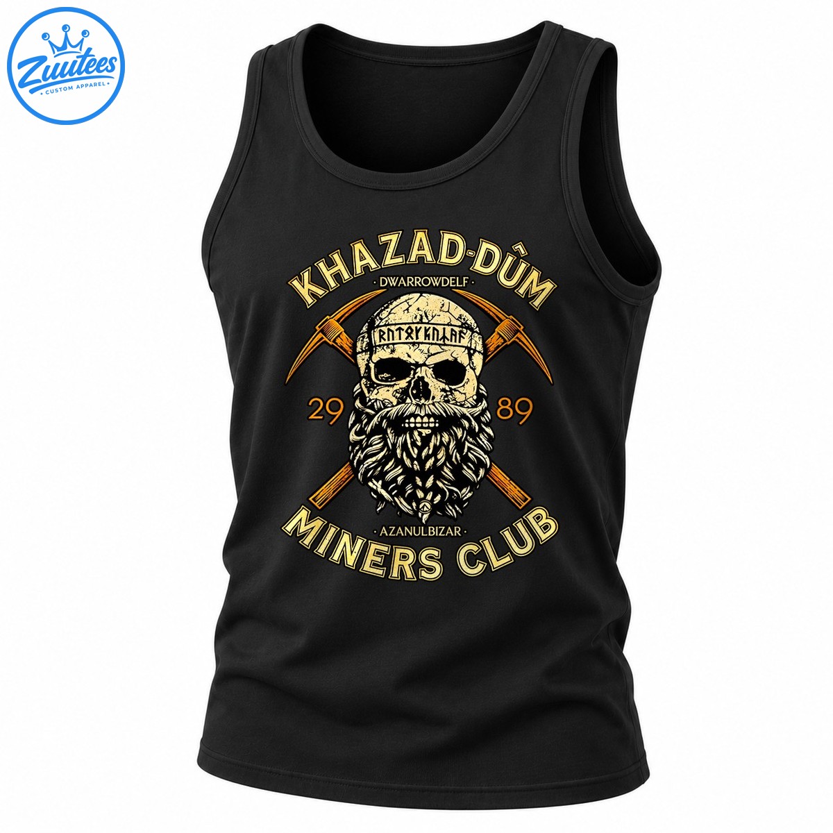 Khazad-dûm Dwarrowdelf Miners Club Lord Of The Rings Tank Top
