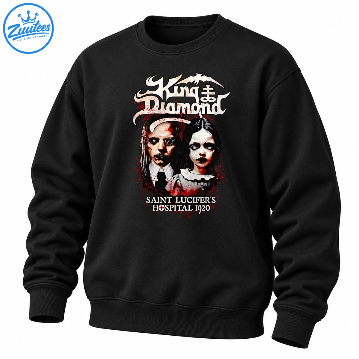 King Diamond Saint Lucifer's Hospital 1920 Gothic Horror Sweatshirt
