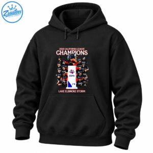 Lake Elsinore Storm 2026 California League Champions shirt design with baseball players and a central trophy
