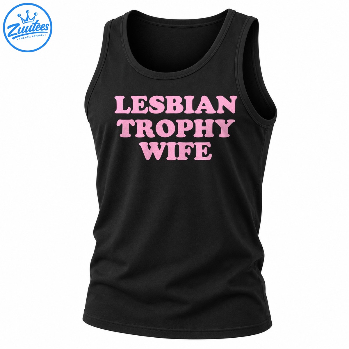 Lesbian Trophy Wife Retro Typography Pride Tank Top
