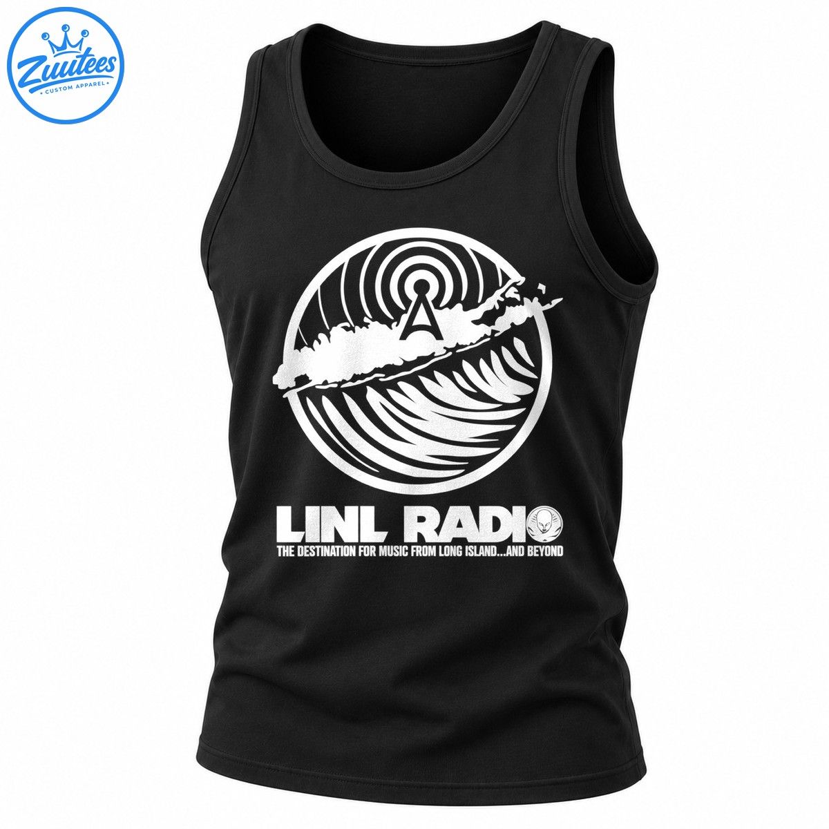 LINL Radio Long Island Waves Graphic Tank Top