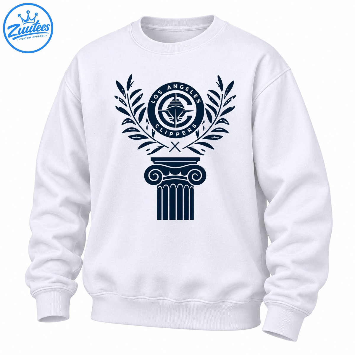 Los Angeles Clippers Distressed Pillar Logo Sweatshirt