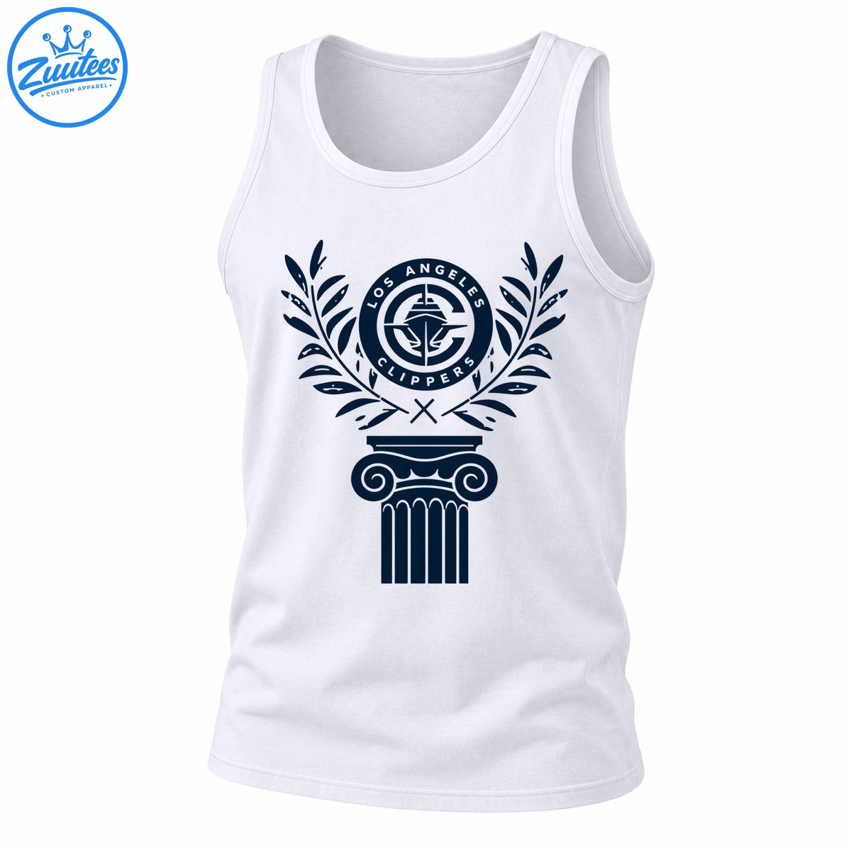 Los Angeles Clippers Distressed Pillar Logo Tank Top