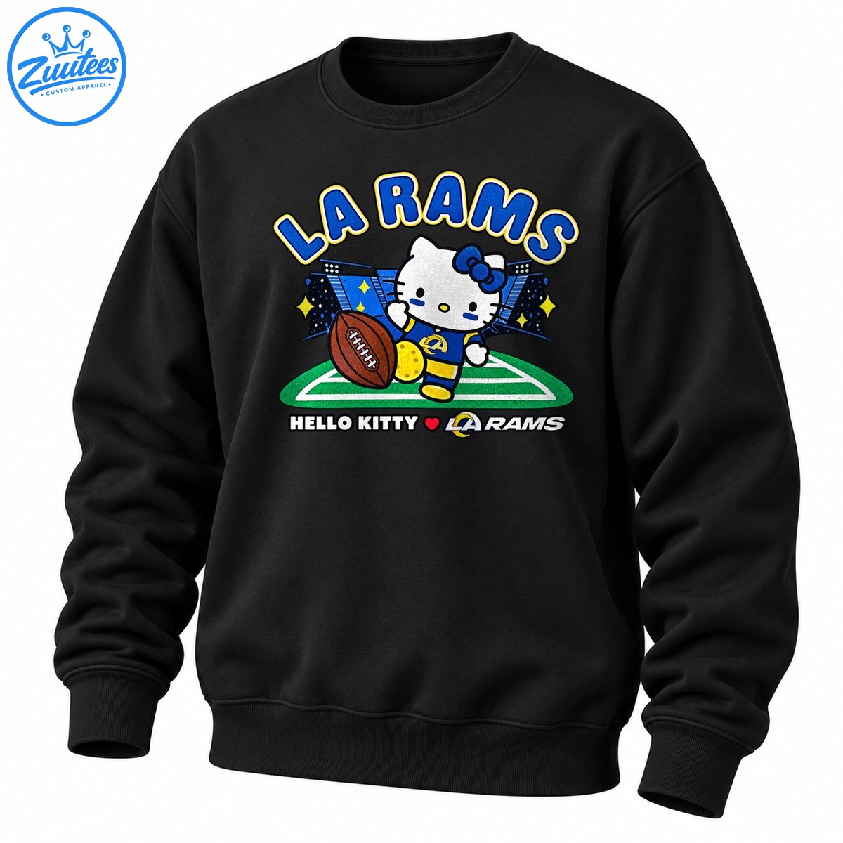 Los Angeles Rams X Hello Kitty Football Pose Sweatshirt