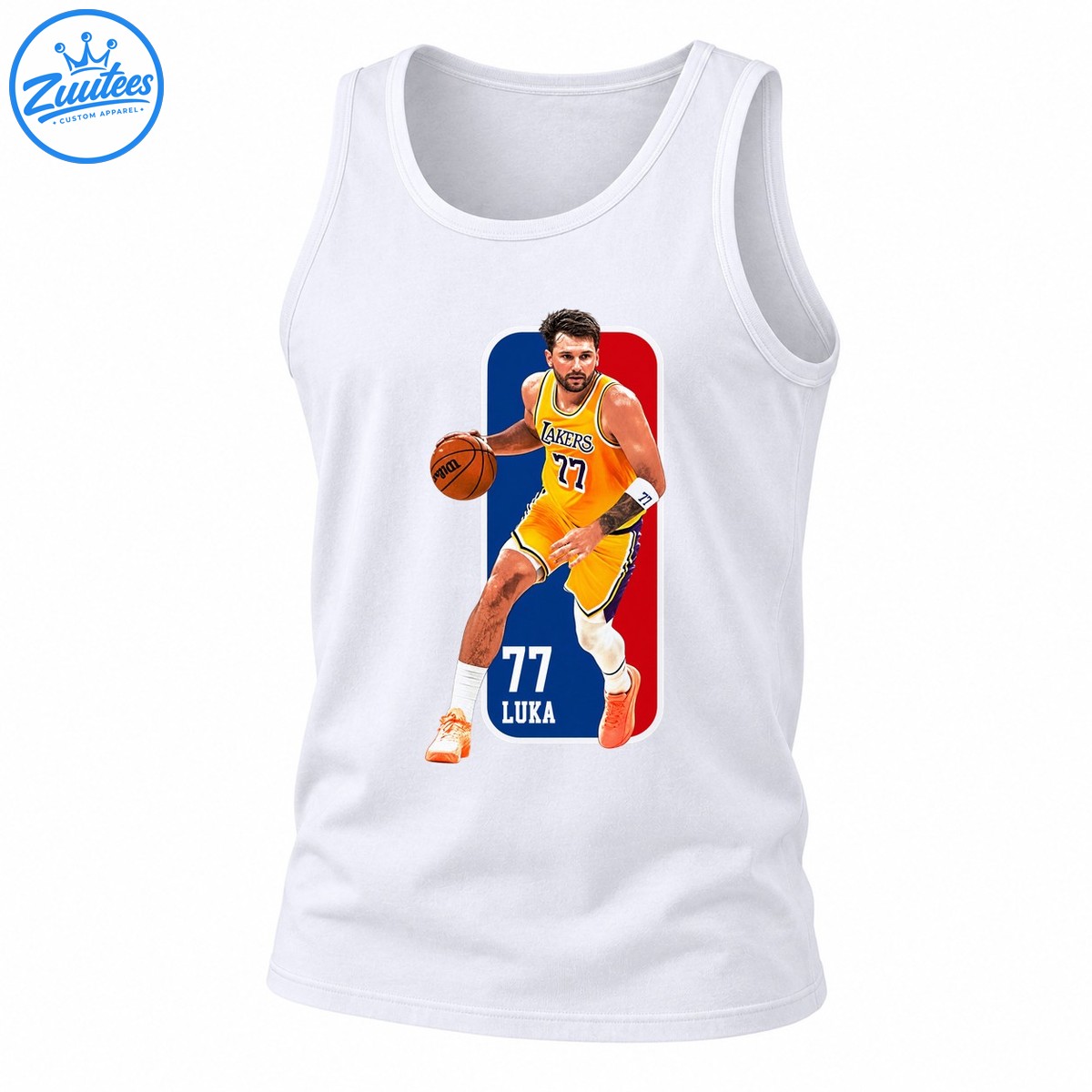 Luka Doncic 77 Los Angeles Lakers Nba Basketball Tank Top