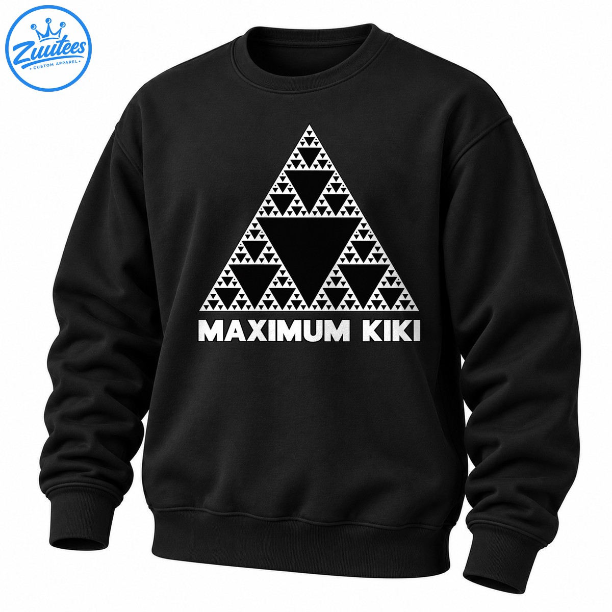 Maximum Kiki Sierpinski Triangle Fractal Math Sweatshirt