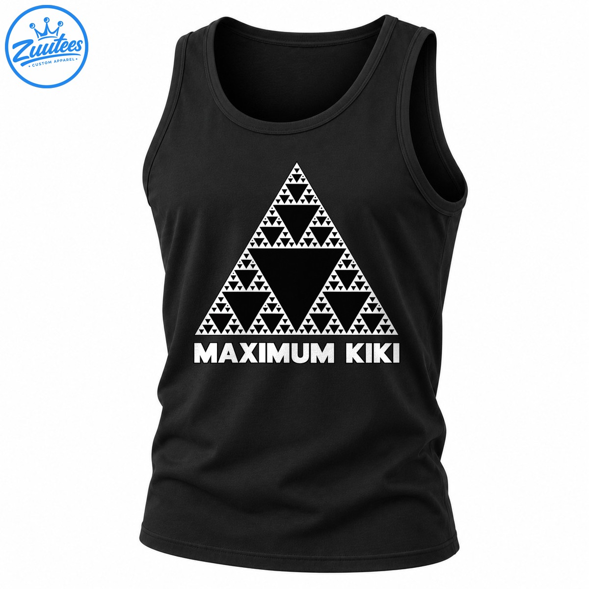Maximum Kiki Sierpinski Triangle Fractal Math Tank Top