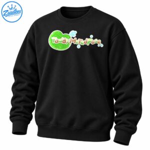 I Love Frogs graphic with a bright green lily pad, playful brown and green lettering, and blue water droplets