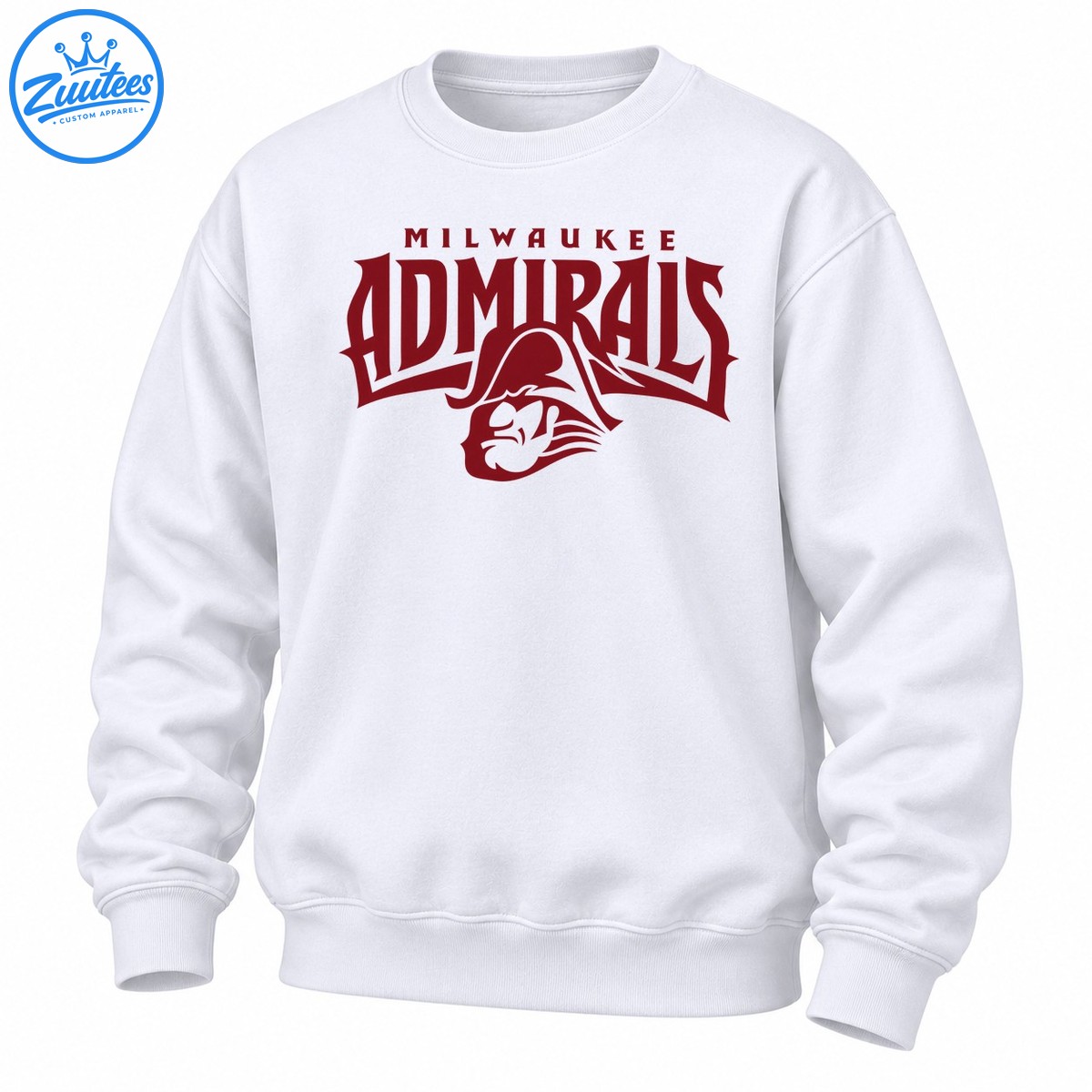 Milwaukee Admirals Team Logo Ahl Hockey Sweatshirt