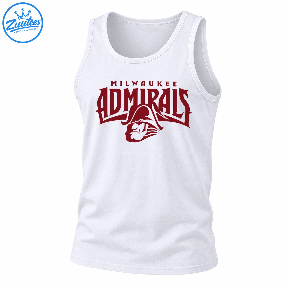 Milwaukee Admirals Team Logo Ahl Hockey Tank Top
