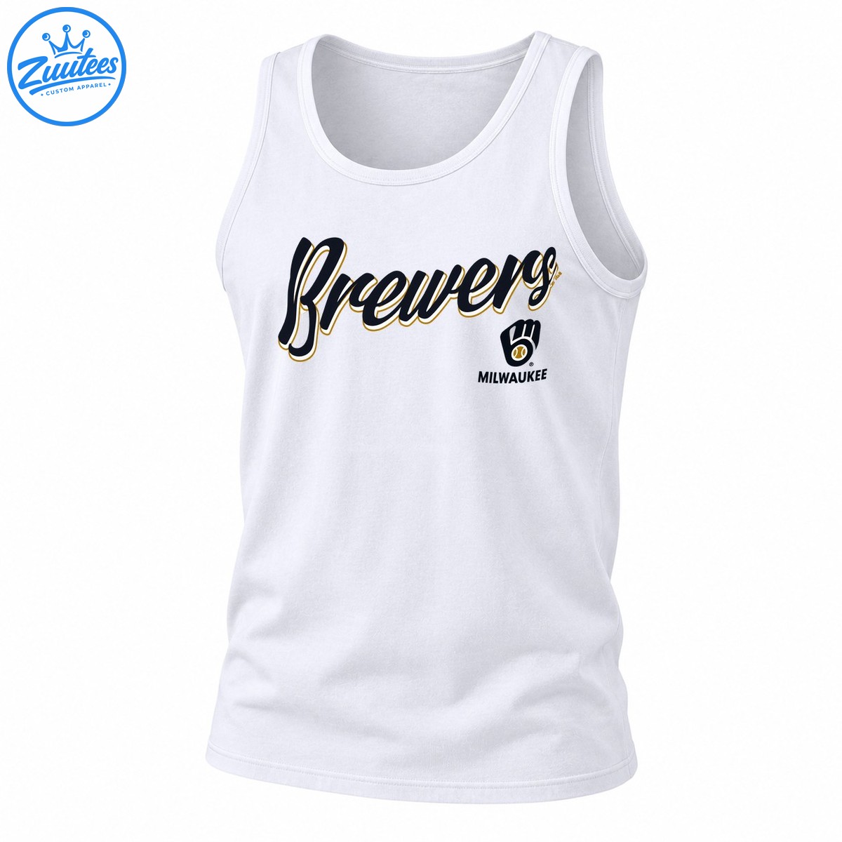 Milwaukee Brewers Team Logo Mlb Baseball Tank Top
