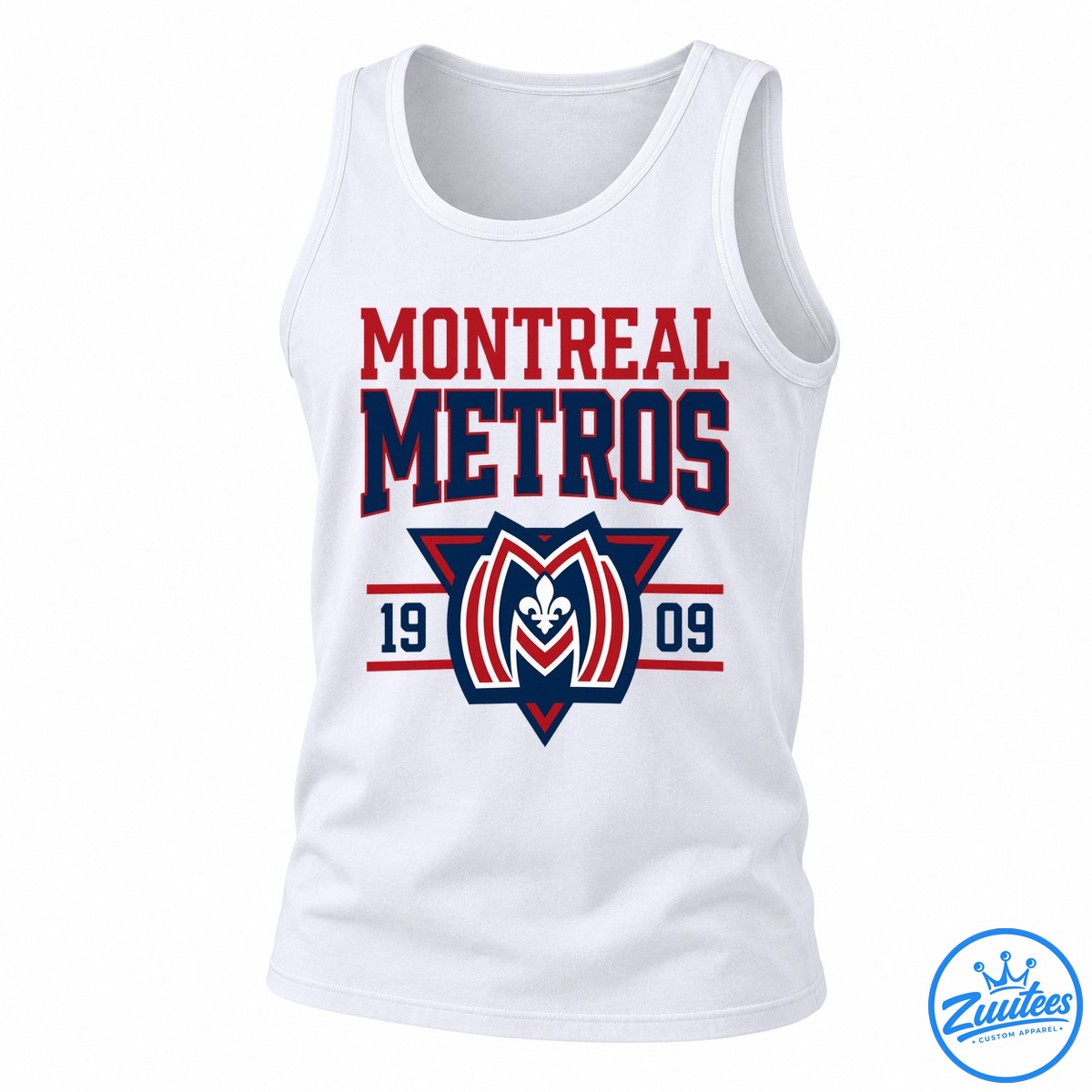 Montreal Metros 1909 Team Logo Tank Top