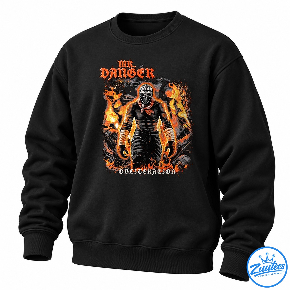 Mr. Danger Obliteration Don’t Look Back Artwork Sweatshirt