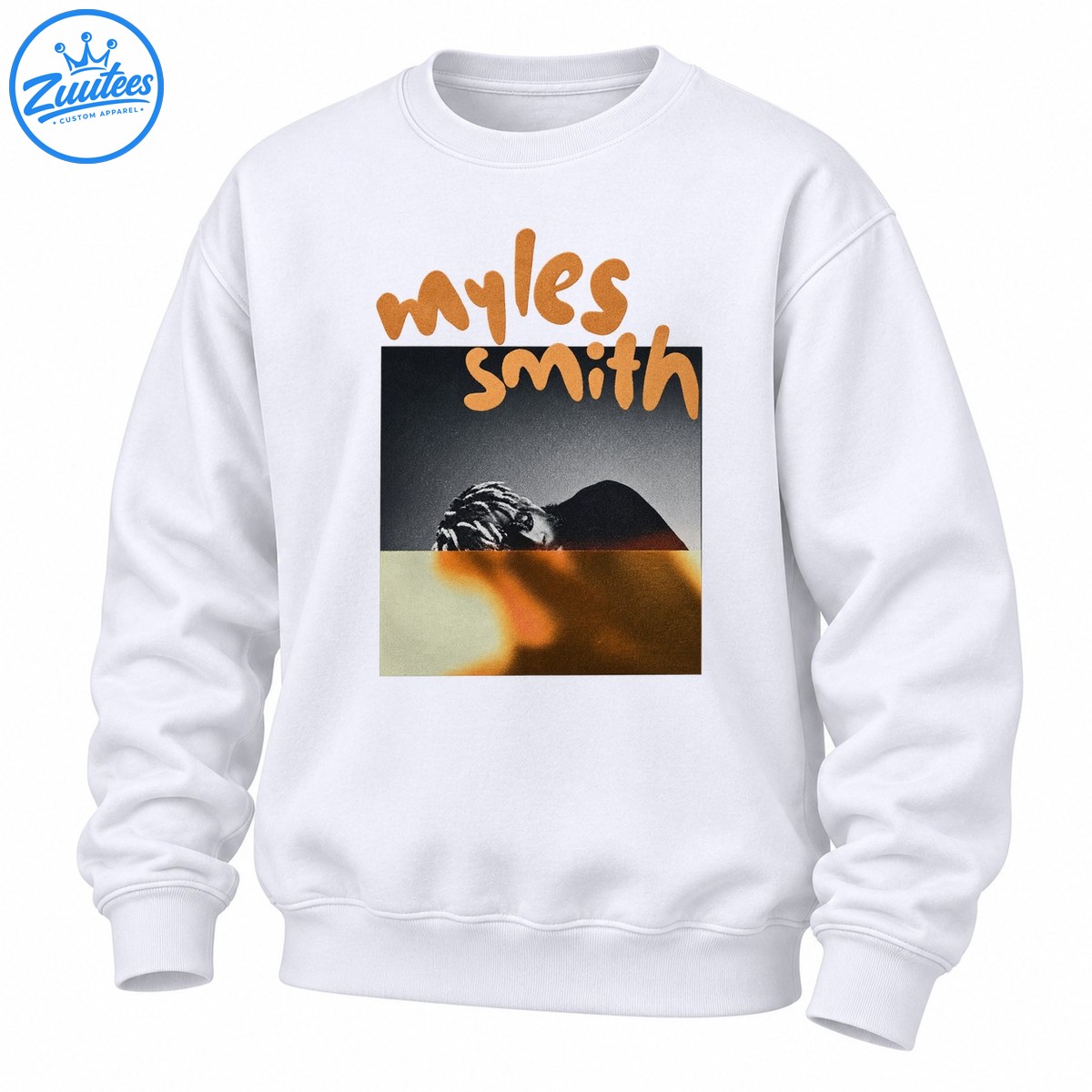 Myles Smith Man With Braids Vintage Photo Graphic Sweatshirt