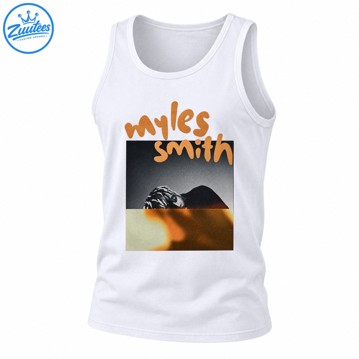 Myles Smith Man With Braids Vintage Photo Graphic Tank Top