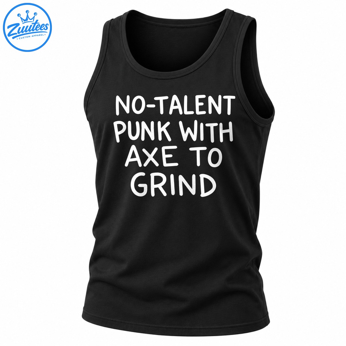 No-Talent Punk With Axe to Grind Retro Humor Tank Top