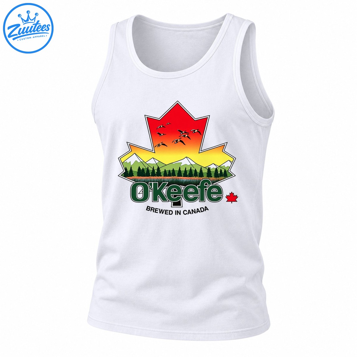 O’Keefe Brewed In Canada Vintage Maple Leaf Landscape Tank Top