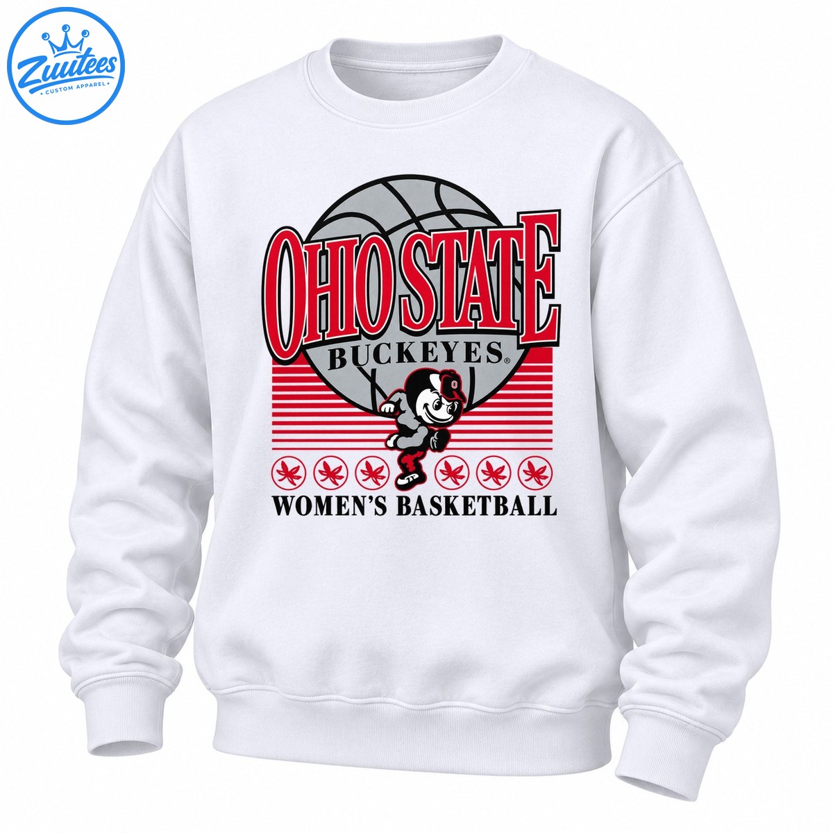Ohio State Buckeyes Brutus Basketball Mascot Sweatshirt