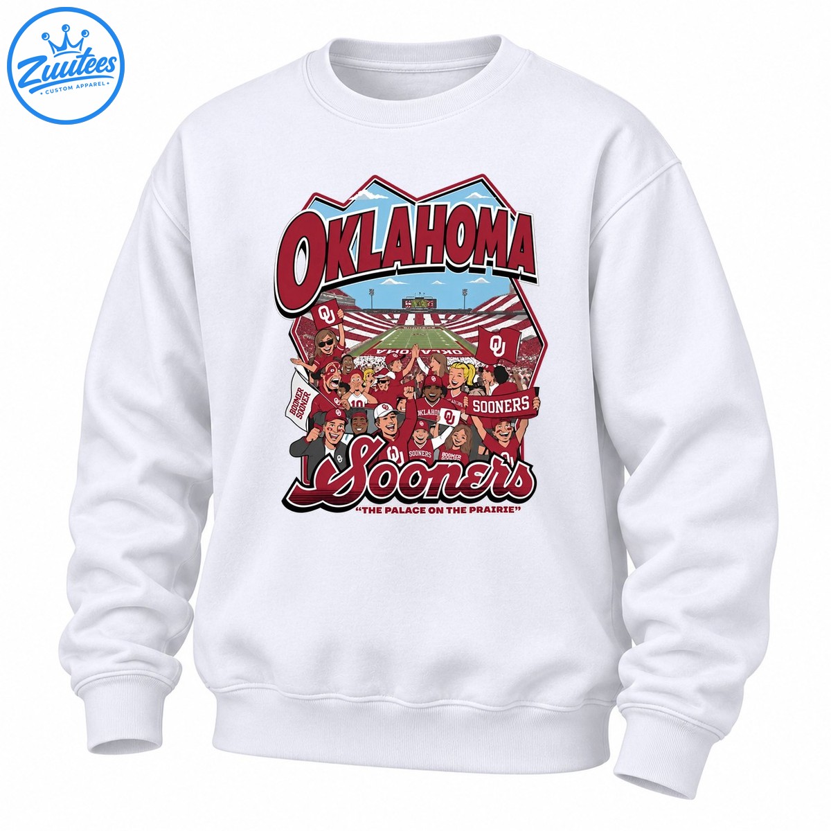 Oklahoma Sooners Stadium Fans The Palace On The Prairie Sweatshirt