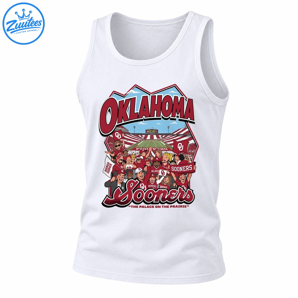 Oklahoma Sooners Stadium Fans The Palace On The Prairie Tank Top