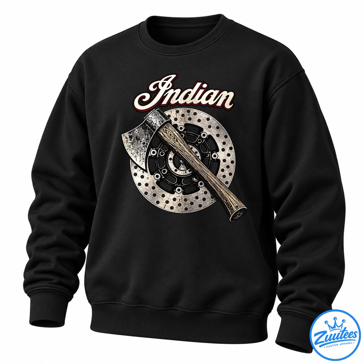 Olentzero X Indian Motorcycle Fueled By Charcoal And Gasoline Sweatshirt