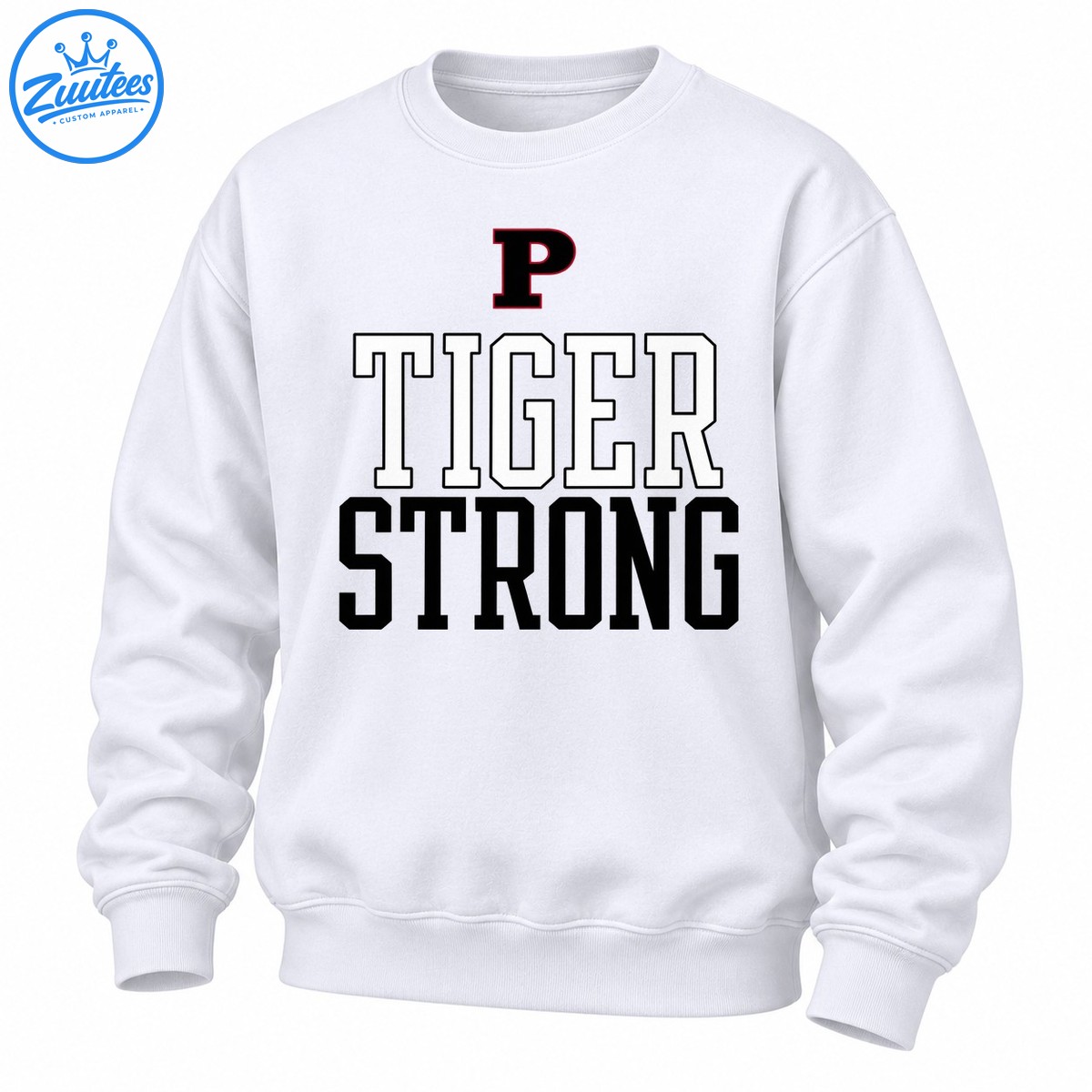 P Tiger Strong School Spirit Team Pride Sweatshirt