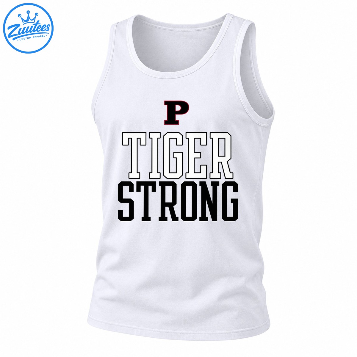 P Tiger Strong School Spirit Team Pride Tank Top