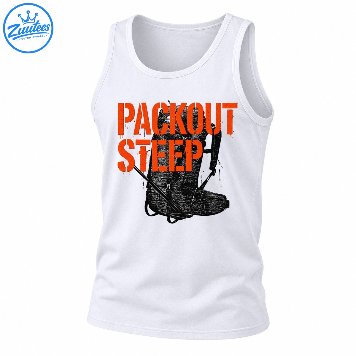 Packout Steep Distressed Hiking Boot Graphic Tank Top
