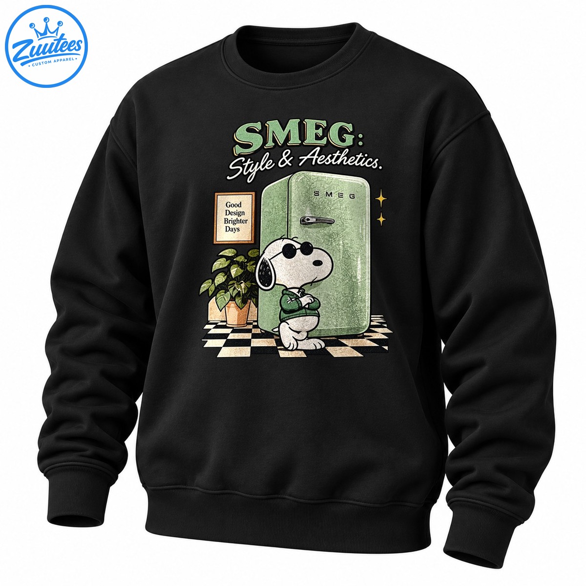 Peanuts Snoopy X Smeg Style And Aesthetics Rich In Aesthetic Bankrupt In Reality Sweatshirt