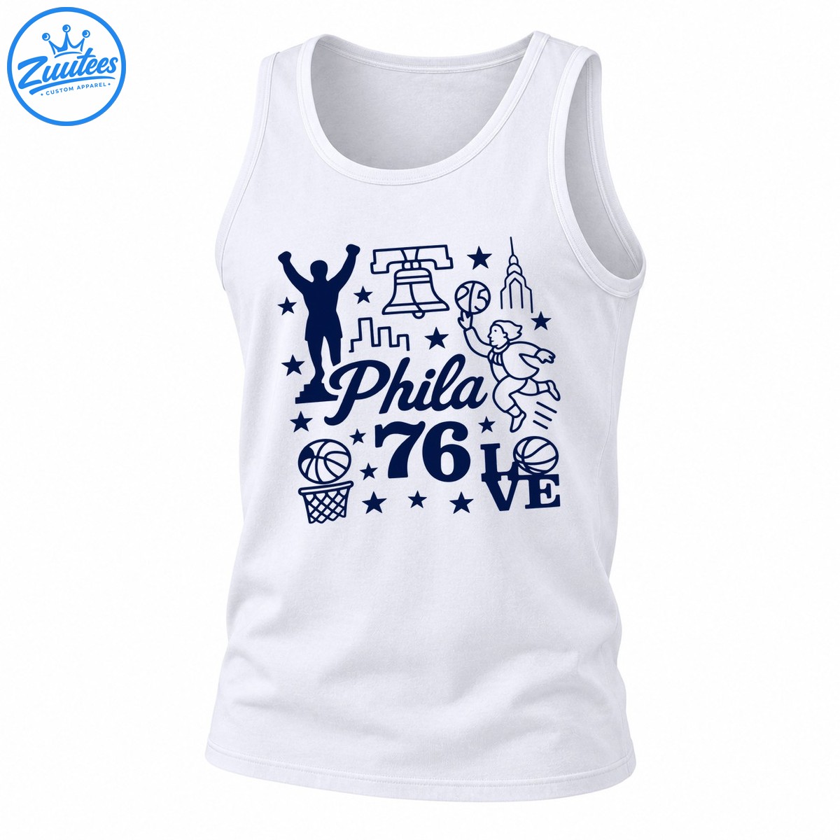 Phila 76 Love Basketball Philadelphia Team Tank Top