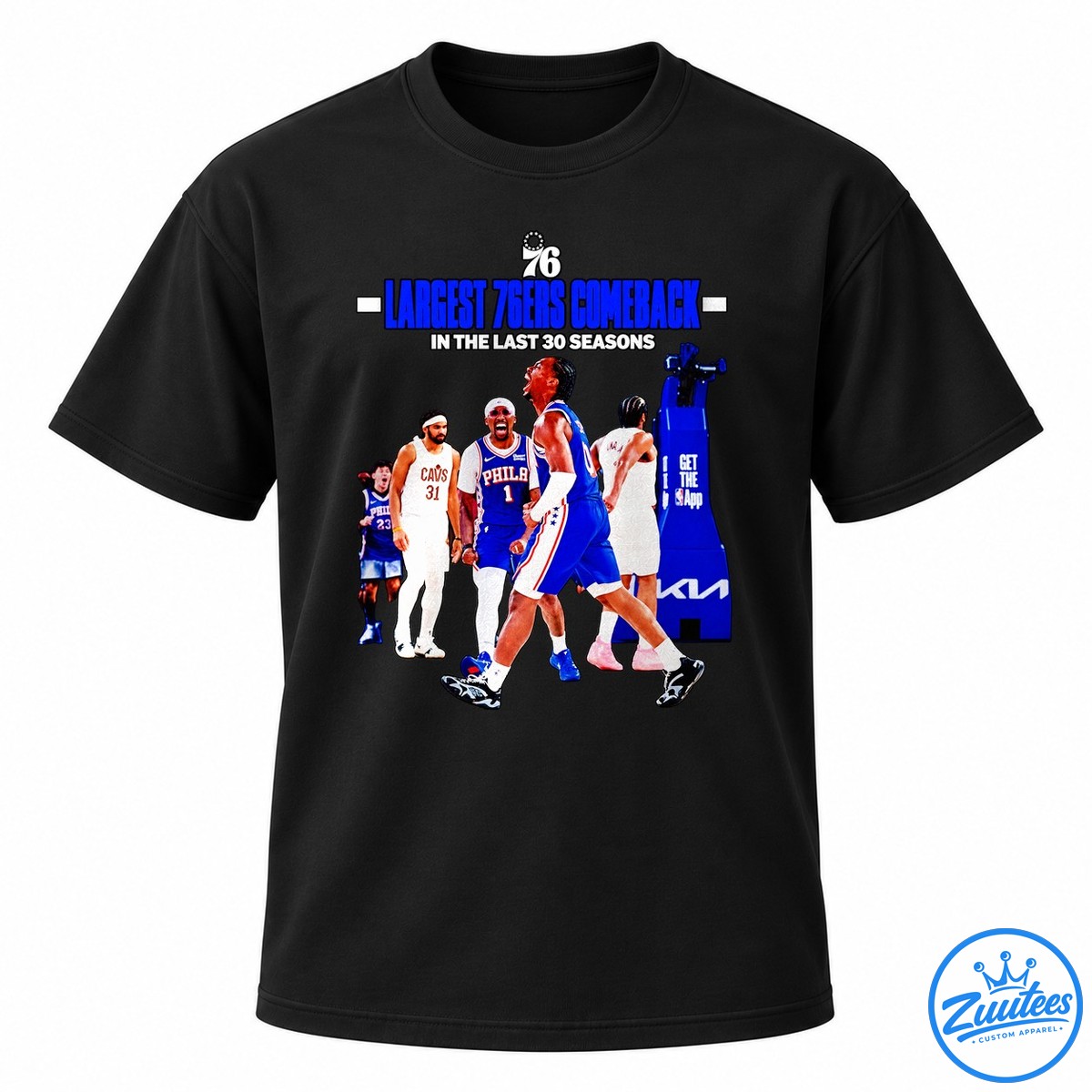 Philadelphia 76ers Largest Comeback In The Last 30 Seasons Shirt Philadelphia 76ers Largest Comeback In The Last 30 Seasons Shirt