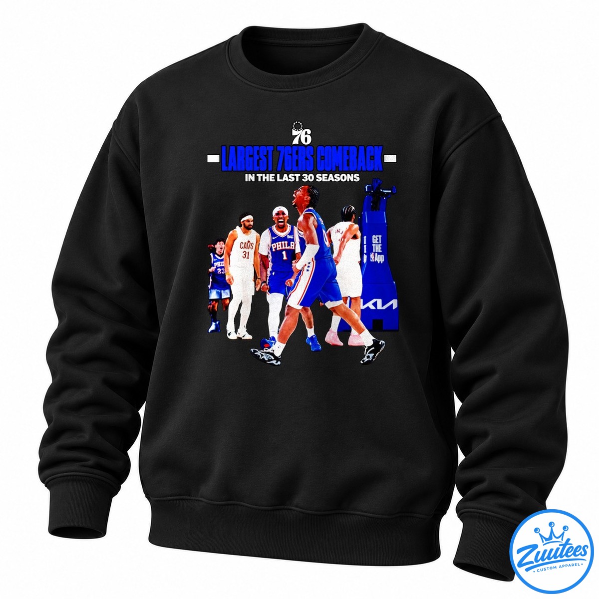 Philadelphia 76ers Largest Comeback In The Last 30 Seasons Shirt Philadelphia 76ers Largest Comeback In The Last 30 Seasons Shirt
