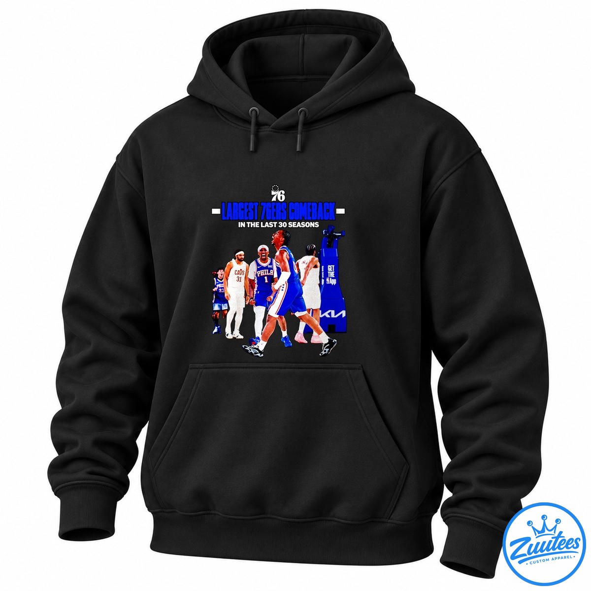 Philadelphia 76ers Largest Comeback In The Last 30 Seasons Shirt Philadelphia 76ers Largest Comeback In The Last 30 Seasons Shirt